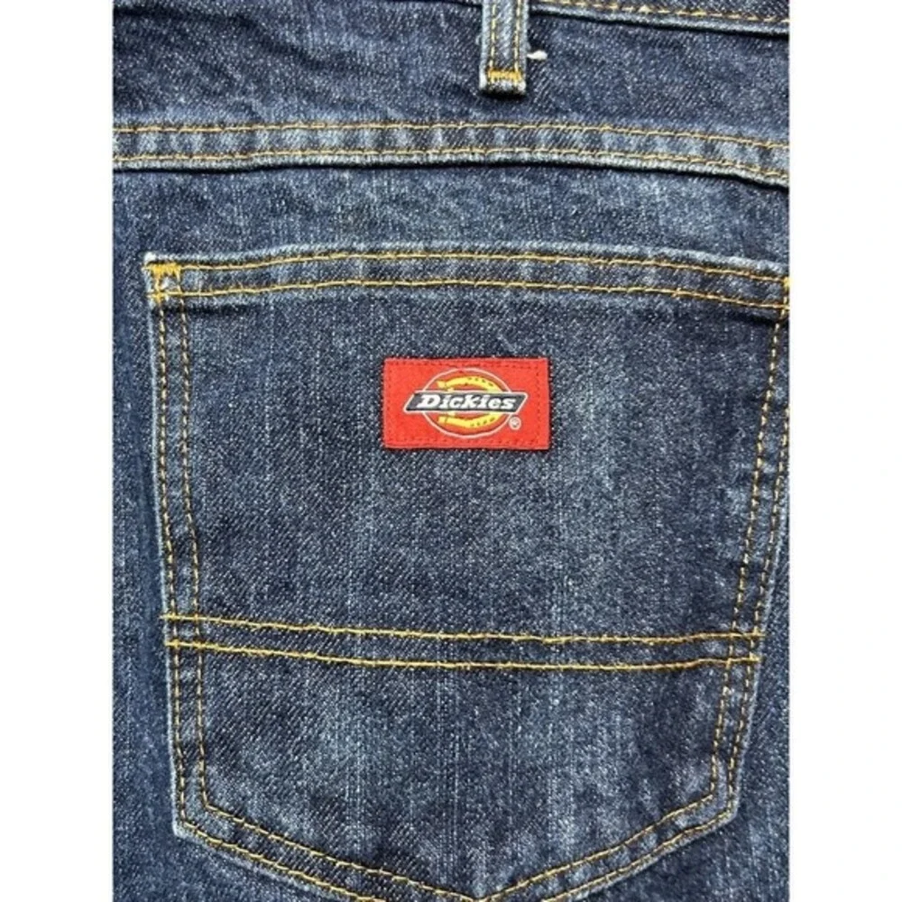 Dickies‎ Jeans Mens 42x30 Blue Denim Straight Leg Classic Workwear Heavyweight